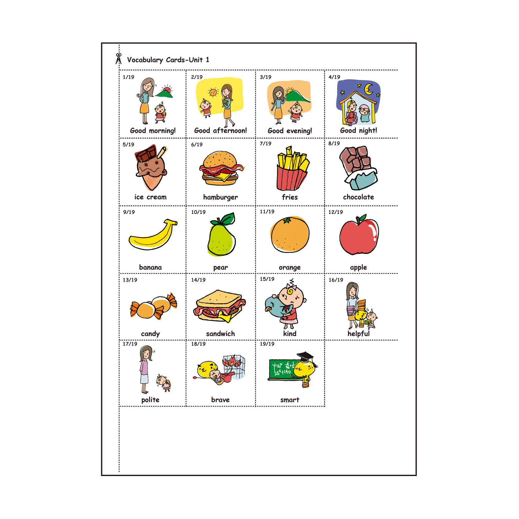 English Adventure Set 2 Bronze vocabulary card